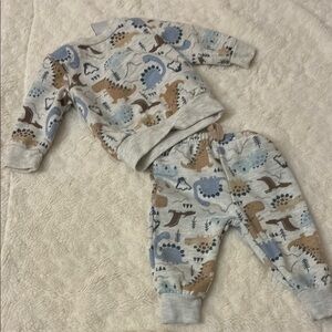 Dinosaur Print Baby Outfit